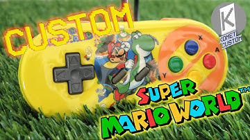 Super Nintendo Custom Controller - SUPER MARIO WORLD by Komet Custom