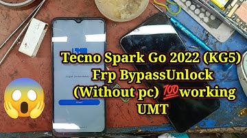 Tecno spark go 2022 (KG5) UMT frp bypass/💯working umt