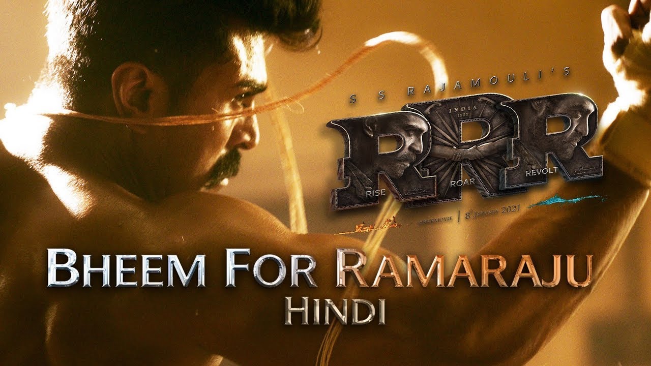 Bheem For Ramaraju   Ram Charans First Look   RRR Movie  NTR Ajay Devgn Alia  SS Rajamouli