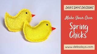 How to Make Stuffed Spring Chicks: Simple Sewing Tutorial