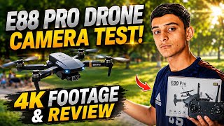 E88 4k flying drone || camera test || reviews 🚁