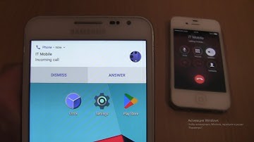 Incoming call&Outgoing call at the Same Time Samsung  Galaxy Note 1 Android 7+Iphone 4S ios 8