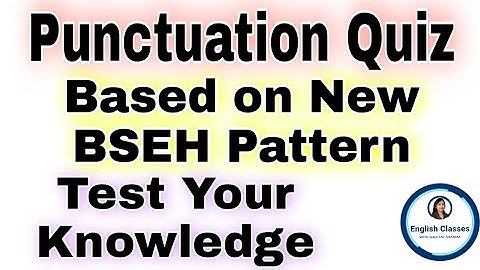 MCQs on Punctuation|Punctuation Quiz|Practice of Punctuation
