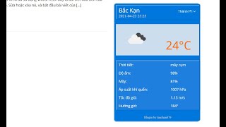 [Sourcecode]  - Xây Dựng Blugin Weather Trên Wordpess Sử Dụng API Thời Tiết | 679 Channel screenshot 2