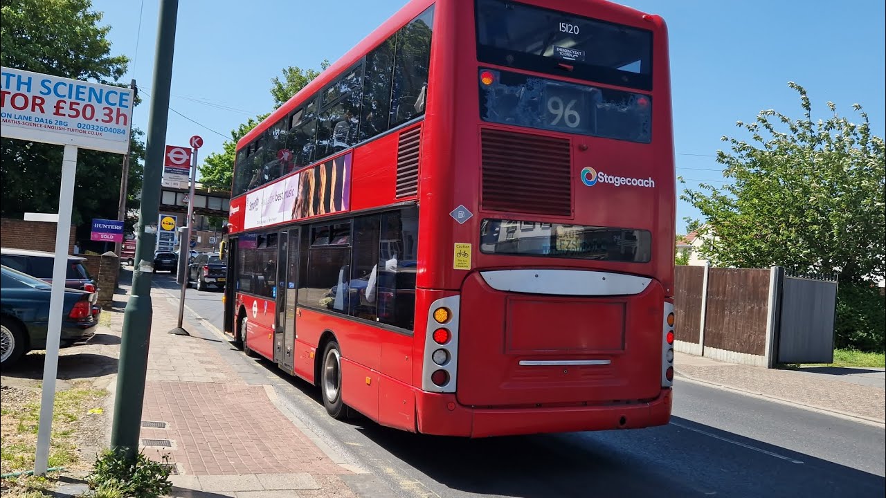 96 Bus Roue *Cooling Fan* Stagecoach London 15120 LX09FZS Bus Route 96 - YouTube