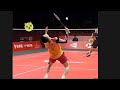 Unexpected moments in badminton