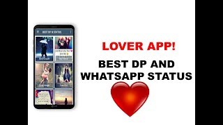 Best Dp And Love Status || Lover App || BF,GF 2018 screenshot 1