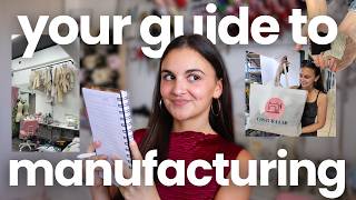 this is how I went from being a handmade brand to manufacturing | small-scale manufacturing guide