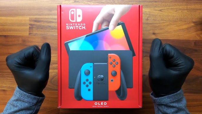 Nintendo Switch OLED Model Neon Blue / Neon Red Unboxing 