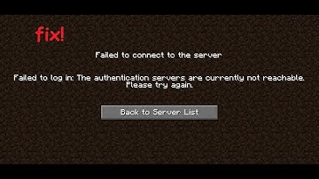 Quick Fix Minecraft error: Failed To Login: The Authentication servers are currently not reachable.