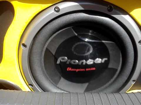 2 Sub Pioneer TS-W 308 D2 1400 Watts + Roadstar Digital 1200D VOLUME A 50%