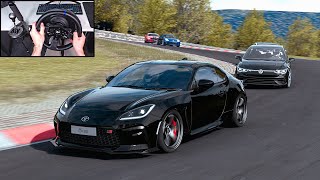 390HP Toyota GR86 - Nürburgring Nordschleife Track Day | Assetto Corsa (Steering Wheel) Gameplay
