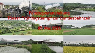 Fotozüge 'Rieser Frühlingsdampf zur Bundesbahnzeit' Dienstag 07.Mai 2024