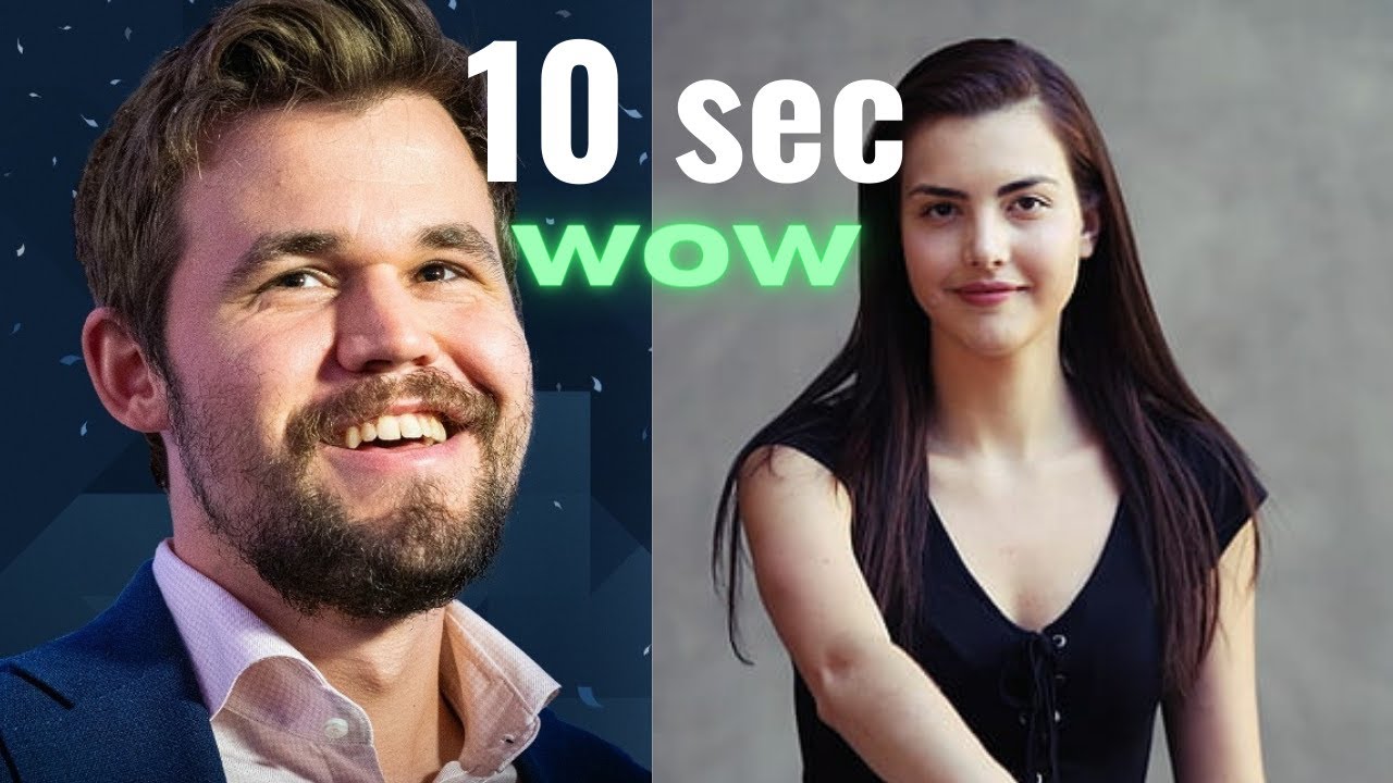 Magnus Carlsen Beats Alexandra Botez In JUST 10 SECONDS 