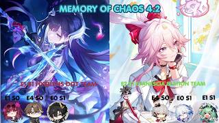 E1S1 Hysilens Kafka Welt DHPT &amp; E2S1 Evanescia Yao guang EMC Huohuo | Memory of Chaos 4.2 HSR