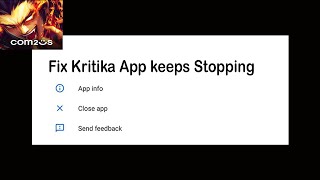 Fix Kritika App Keeps Stopping | Kritika App Crash Issue | Kritika App | PSA 24 screenshot 5