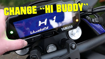 How to: change Hi Buddy message on Yamaha MT-125 / YZF-R125 / MT-15 / R15 v3