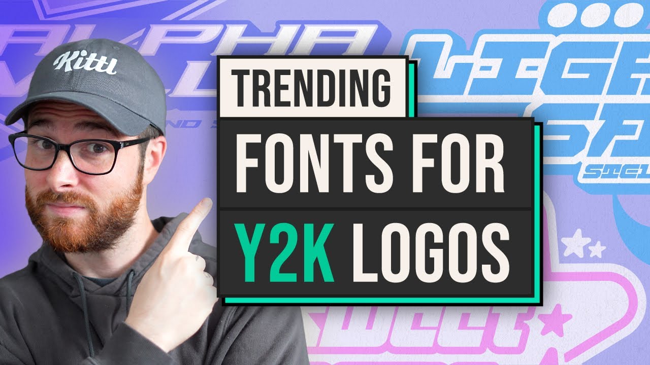 Y2K Fonts / Canva Template / Y2K Font / Streetwear Typefaces 