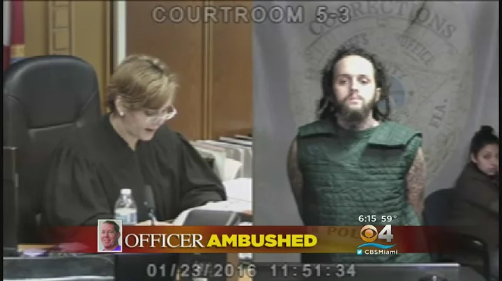 Accused Cop Shooter Flips Out On Judge During Bond...