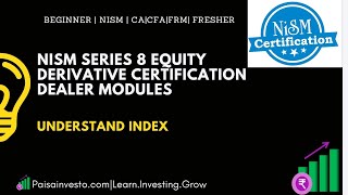 NISM Series 8 - Chapter 2: Understanding INDEX | NISM Series 8 Equity Derivative Exam  - in Hindi