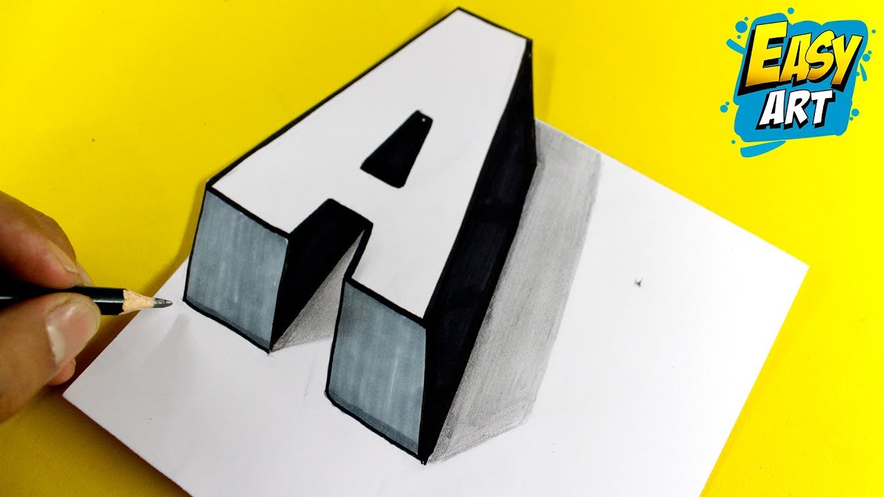 Letras En 3d Abecedario HOW to Draw 3D LETTERS LETTER 🔴 Draw BEAUTIFUL 3D letters - YouTube