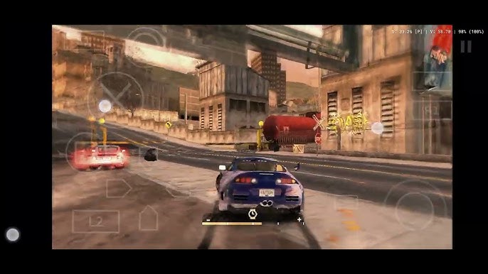 AetherSX2: Need For Speed Most Wanted at 3X res on my S22+. Runs