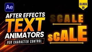 Text Animation in After Effects | Per Character Animation | Text Animators - Class 19 (Hindi)