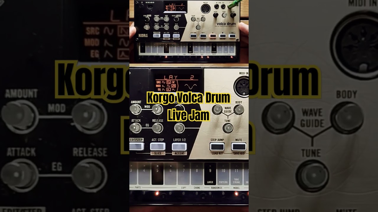 Mini Jam con Volca Drum. Primeros pasos en este hermoso camino.