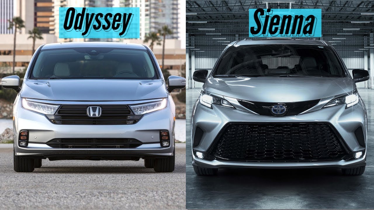 2023 Honda Odyssey vs 2023 Toyota Sienna Visual Comparison Odyssey or