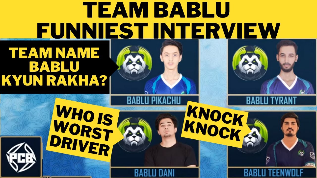 Team Bablu funniest interview | Team name Bablu kya soch kr rakha? | 