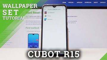 How to Change Wallpaper in CUBOT R15 - Refresh Home Screen