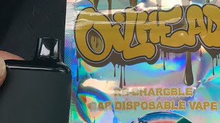 Oil head disposable vape review real or fake shit ￼let’s get high 💨🤔
