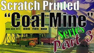 Model Railroad Structure Build Series - Scratch Printed Coal Mine - Part 3 - Conveyor Building