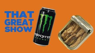 Energy Drink And Canned Fish Pairing Challenge With Jarrett Sleeper That Great Show