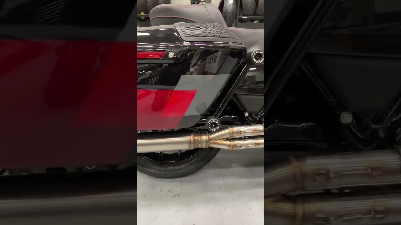 Graffeo 2-in-1 Big Phantom Exhaust Harley Touring | rotationwheels.com