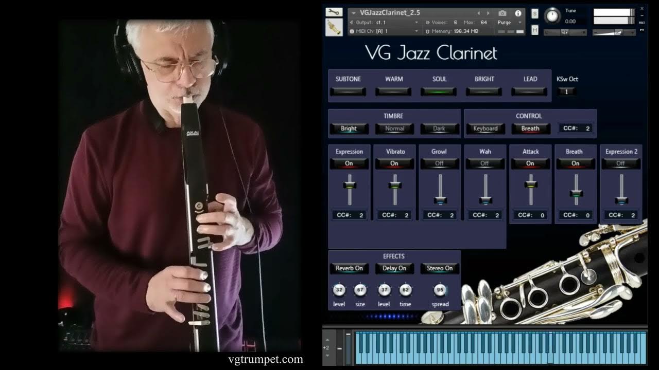 AKAI EWI4000s and VG Jazz sound library for NI Kontakt