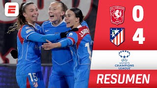 Atlético De Madrid Eó 4-0 Al Twente, Sueña Con Los Playoffs Resumen Champions League Femenina