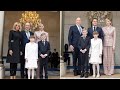 Charlne et albert de monaco  llyse  jacques et gabriella srieux avec le couple macron