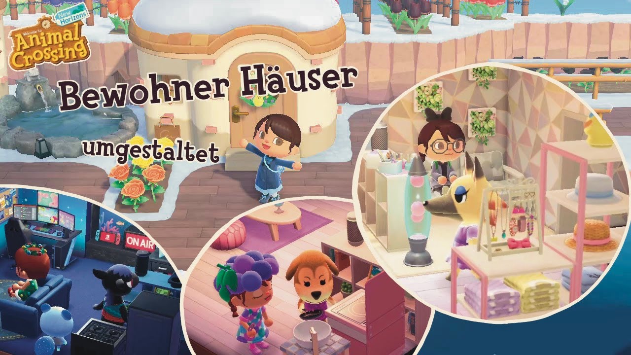 Animal Crossing New Horizons Haus Versetzen umgestaltete Bewohner Häuser in Animal Crossing New Horizons - YouTube