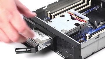 Lenovo ThinkSystem SN550 installing a hard drive backplane