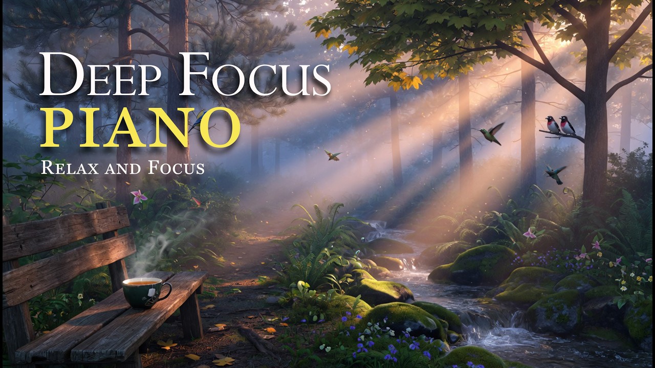 Deep Focus Piano 🎹 Relaxing Music for Study, Work & Concentration - YouTube