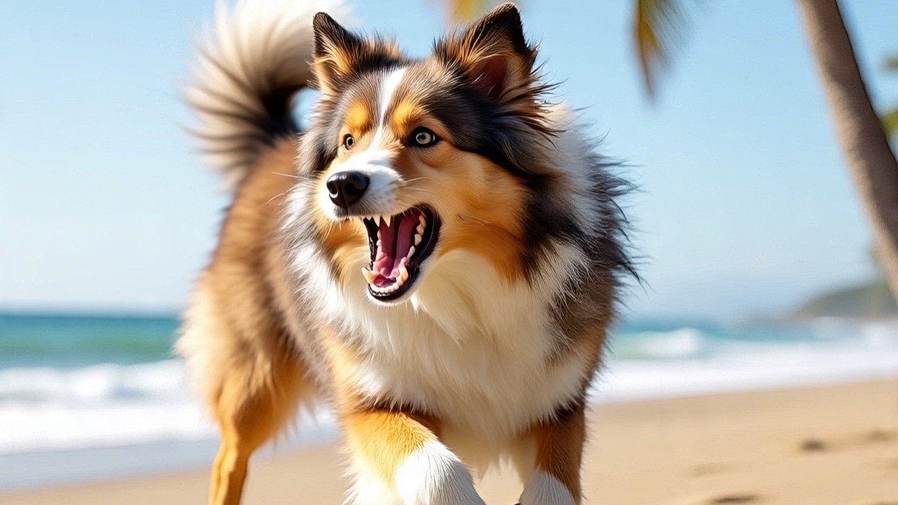 🔊 Shetland Sheepdog Barking Loud 🐕 | Real Dog Sound Effect