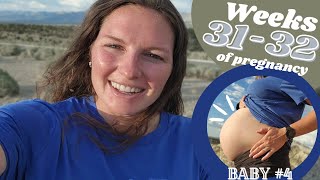 OUTSIDE CHAT| Weeks 31-32 Pregnancy Update🤰| Baby #4 | symptoms/ bump update!