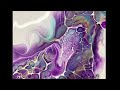 731 purple joy   swipe  acrylic fluid art  art by susan king