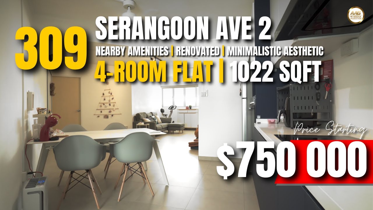 Singapore HDB Property Home Tour | 309 Serangoon Ave 2 | 4-Room | 1022 Sqft by Samuel Liao