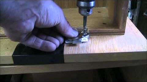 install simple C D or drawer lock on wood drawer filing cabinet