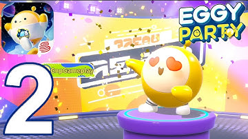 Eggy Party - Gameplay Walkthrough Part 2 - First Win (iOS, Android)