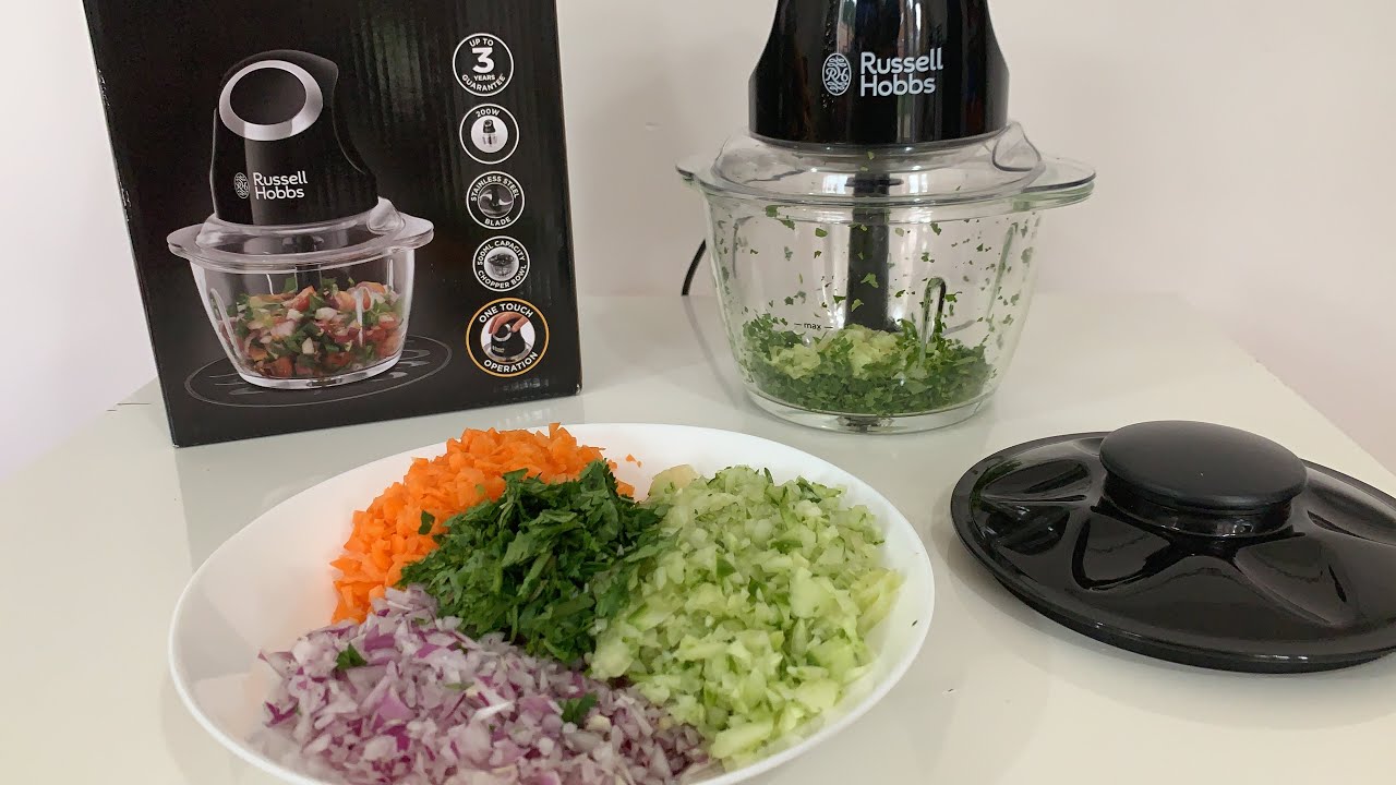 Russell Hobbs Desire Mini Chopper Unboxing and Demo - YouTube