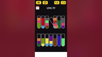 Water Sort Puzzle level 717 solution