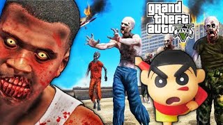 GTA 5 : ZOMBIE FRANKLIN DIED FOR SHINCHAN | PART 4